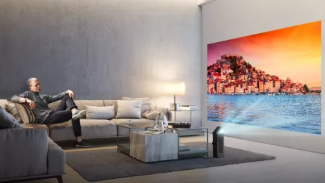 LG's new projector streams a 4K screen on to your wall