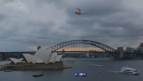 Samsung unveils Sky Portal film above Sydney Harbour