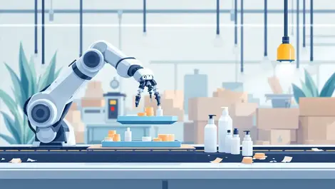 Sensors improve robotic grip on cosmetics packaging lines